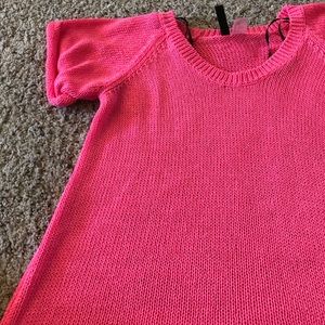 Pink knit sweater